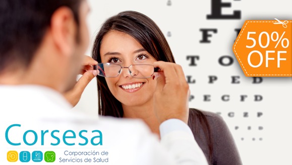 [Image: ¡Paga $95 en lugar de $190 por Lentes de Visión Sencilla o Bifocales de Policarbonato, Blancos y con Anti-Reflejante + Aros a Elección + Examen Visual Completo en Corsesa!m]