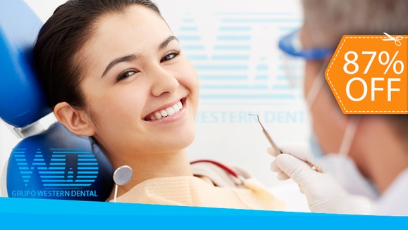 [Image: ¡Paga $20 en lugar de $150 por 2 Rellenos de Resina o 4 Sellantes + Consulta y Diagnóstico Buco-Dental con Cámara Intraoral + Limpieza con Ultrasonido + Aplicación de Flúor + Evaluación de Cordales en Western Dental!m]