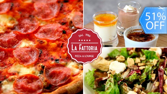 [Image: ¡Paga Q99 en lugar de Q203 por 1 Pizza Grande New York Style de 13” a Elección + 1 Ensalada de la Casa + 2 Postrecitos + 2 Bebidas!m]