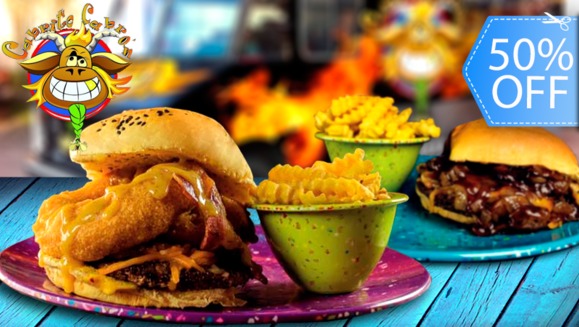 [Image: ¡Paga Q50 en lugar de Q100 por 2 Combos de Hamburguesa Premium a Elección entre Tejana, Onion o Gaucha + Papas Fritas + Bebida!m]