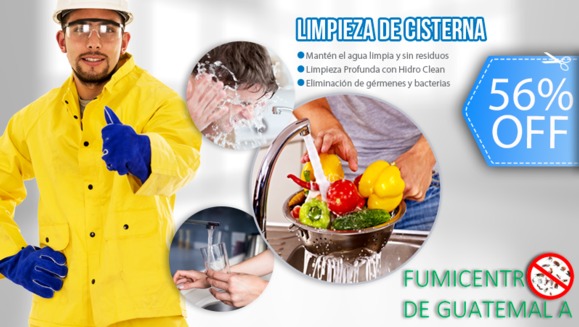 [Image: ¡Paga Q349 en lugar de Q795 por Limpieza y Desinfección de Cisterna con Sistema de Agua a Presión Hidro Clean Antibacterial!m]