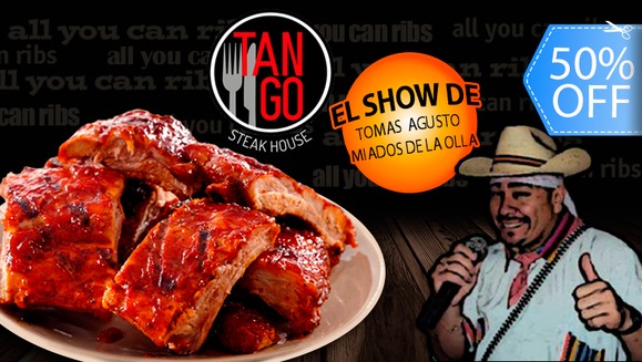 [Image: ¡Paga Q119 en lugar de Q240 por All You Can Eat Ribs + 1 Bebida a Elección entre Gaseosa o Cerveza + Show de Comedia de Tomás Agusto Miados de la Olla, El Indio Más Indio de Guatemala!m]