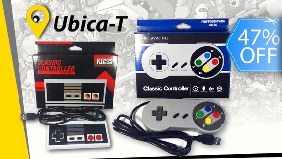 [Image: ¡Paga Q160 en lugar de Q300 por Control Retro USB Tipo NES o SNES con Emulador de Juegos!m]