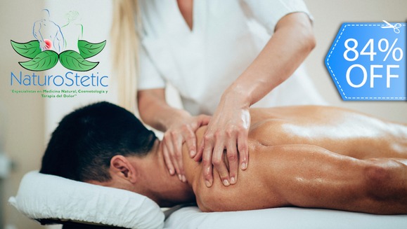 [Image: ¡Paga Q95 en vez de Q600 por Masaje Quiropráctico Profundo que Incluye: Masaje Relajante + Corrección de Vertebras + Ozonoterapia + Vibroterapia + Exfoliación + Ventosas + Luz Infrarroja!m]