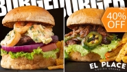 [Image: ¡Paga $18.50 en Lugar de $30.95 por 2 Hamburguesas Triple Carne o de Especialidad a Elección + 2 Ordenes de Papas Francesas + 1 Entrada de Nachos + 2 Bebidas con Refill!m]