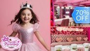 [Image: ¡Paga Q99 en Lugar de Q325 Por Servicios de Salón y Glamour Para Tu Princesa: ¡Peinado con Glitter + Esmaltado de Manos y Pies + Uso de Vestidos y Accesorios del Magic Closet + Fotografías Digitales en Cabinas Personalizadas + Snacks!m]