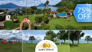 [Image: ¡Aventura Única en Atitlán! ¡Paga Q99 en Lugar de Q400 por Camping Para 2 Adultos y Hasta 2 Niños + Uso de Instalaciones que Incluyen: Uso de Piscina, Acceso a Playa Privada y Área Verde o Abierta y Más!m]