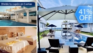 [Image: ¡Escape Frente al Mar en Casa Real Boutique, Monterrico! ¡Paga Q650 en Lugar de Q1,100 por Estadía en Habitación Doble Para Hasta 4 Personas + 2 Desayunos + Playa Privada + Piscina y Más!m]