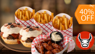 [Image: ¡Punta Toro para 3! ¡Paga $22 en Lugar de $36.86 por 2 Hamburguesas “Pizza Burger” + 2 Ordenes de Papas Francesas o Twister + 1 Orden de 10 Alitas con Papas Francesas o Twister + 3 Bebidas a Elección!m]