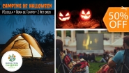 [Image: ¡Camping de Halloween (1 Noviembre)! ¡Paga $35 en Lugar de $70 por Camping al Aire Libre para 2 que Incluye: 2 Entradas al Ecoparque + 1 Tienda de Campaña + 2 Colchonetas + Película + Show de Terror + 2 Hot Dogs + Fogata y Más! ¡Solo 23 Disponibles!m]