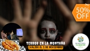 [Image: ¡Halloween en Las Montañas (1 de Noviembre)! ¡Paga $15 en Lugar de $30 por 2 Pases del Día para Show de Terror en Buena Vista Gardens con: Película, Baile, Actuación y 2 Hot Dogs! ¡Solo 78 Cupones Disponibles!m]