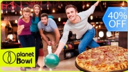 [Image: ¡Paga Q175 en Lugar de Q290 por 1 Hora de Boliche Hasta Para 5 Personas + Pizza Mediana de Queso o Jamón!m]
